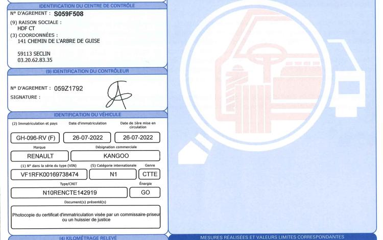 RENAULT KANGOO EXTRA BLUE DCI 95 BLANC GH-096-RV