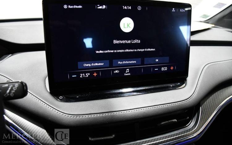 SKODA ENYAQ 80X 82KWH 265ch SPORT LINE 4X4 BVA BLEU GH-631-ZA