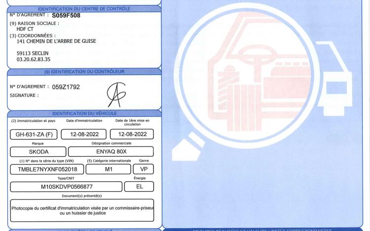 SKODA ENYAQ 80X 82KWH 265ch SPORT LINE 4X4 BVA BLEU GH-631-ZA