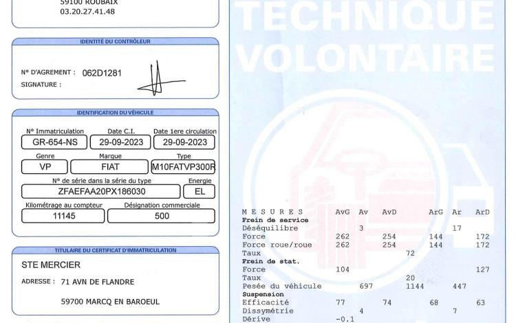 FIAT 500e 24kwh 95ch BLANC GR-654-NS
