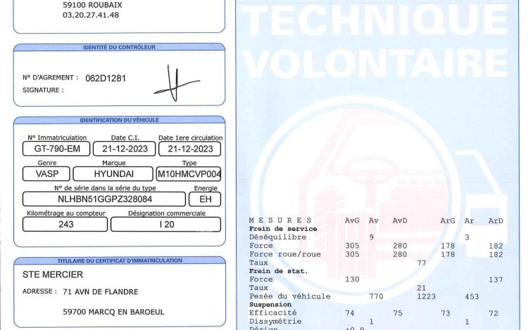 HYUNDAI I20 SOCIETE 1.0 T-GDI 100ch BUSINESS DCT GRIS GT-790-EM