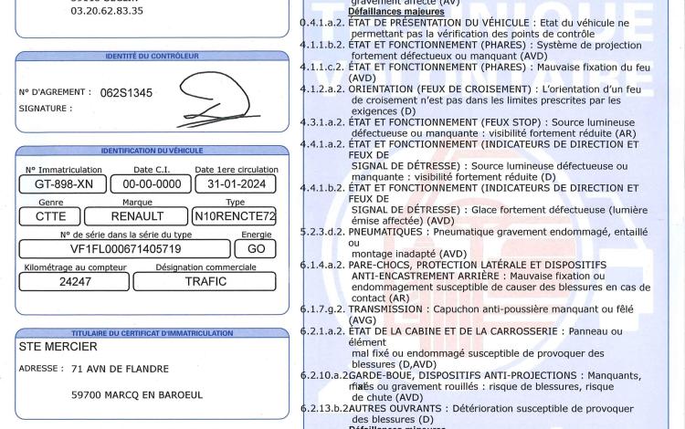 RENAULT TRAFIC III Fourgon Phase 3 L2H2 3.0T 2.0 dCi 16V S&S 150 cv – ANNEE 2024 BLANC GT-898-XN