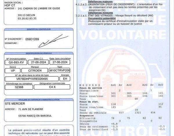 CITROEN C4 1.2 135ch MHEV HYBRID PLUS E-DCS6 GRIS GX-693-XV