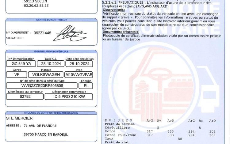 VOLKSWAGEN ID.5 PRO 286 GRIS GZ-849-YA