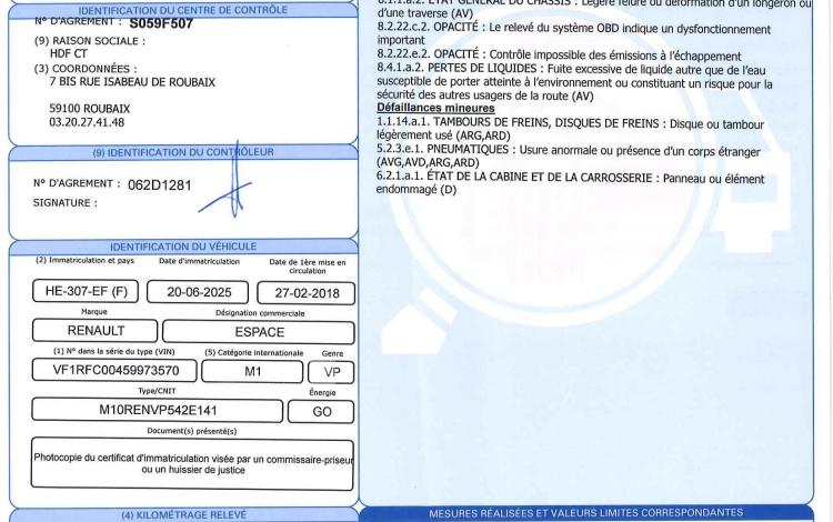 RENAULT ESPACE 1.6 DCI 160 ENERGY ZEN EDC 7 pls NOIR HE-307-EF