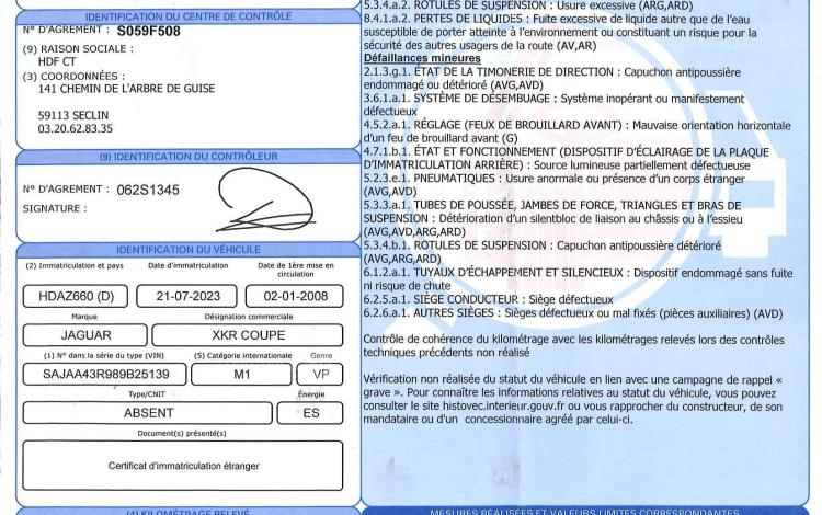 JAGUAR XKR COUPE SURALIMENTE 4.2 415 BVA BLEU MEMW1711