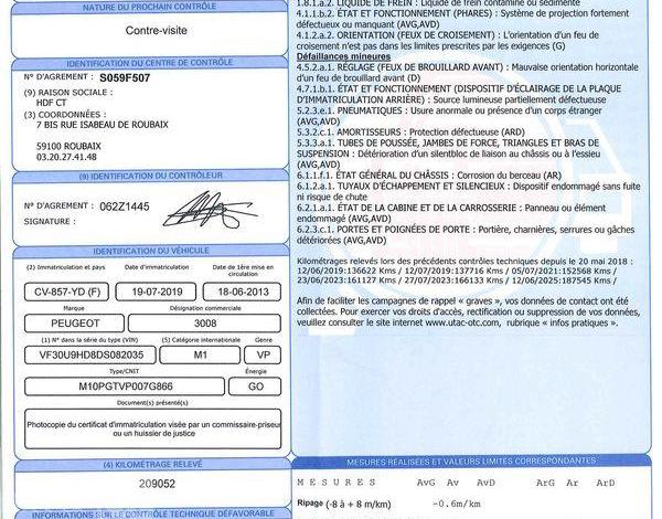 PEUGEOT 3008 115CH BUSINESS PACK GRIS CV-857-YD