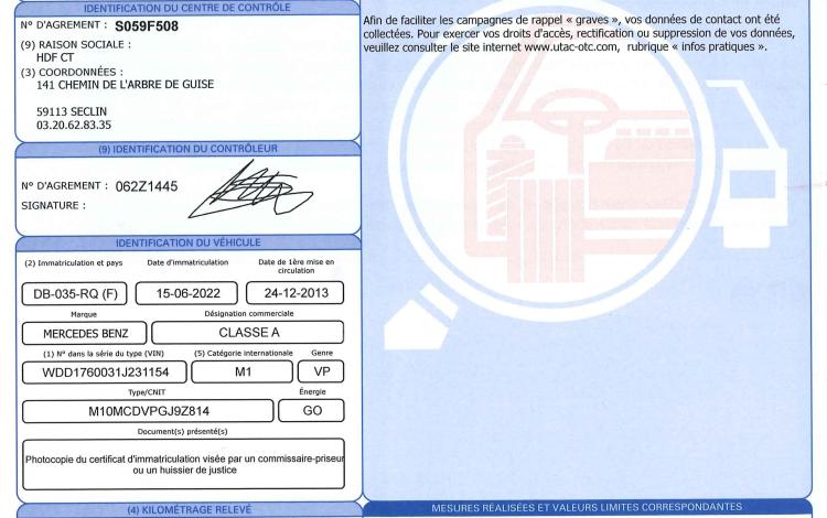 MERCEDES CLASSE A 220 2,2 CDI 170ch SENSATION 7G-DCT GRIS DB-035-RQ