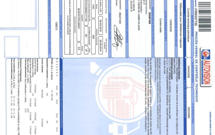 FIAT 500 1.2 70CH LOUNGE VIOLET DK-419-LJ