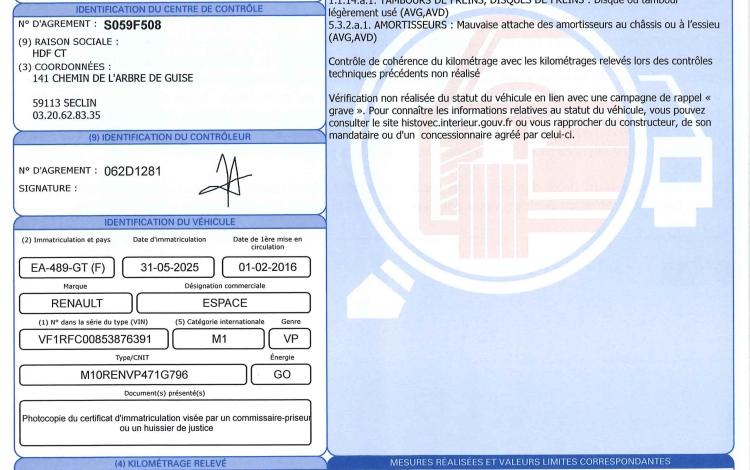 RENAULT ESPACE 1.6 DCI 160 ENERGY INITIALE PARIS EDC BLANC EA-489-GT