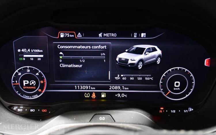 AUDI Q2 1.6 TDI 115 DESIGN S-TRONIC POUR PIECES SANS CARTE GRISE GRIS EL-292-MH