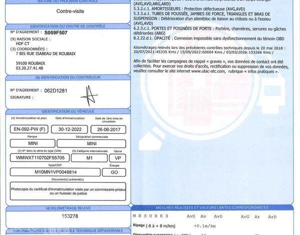 MINI COOPER 1.5 D 95 ONE CHILI ROUGE EN-092-PW