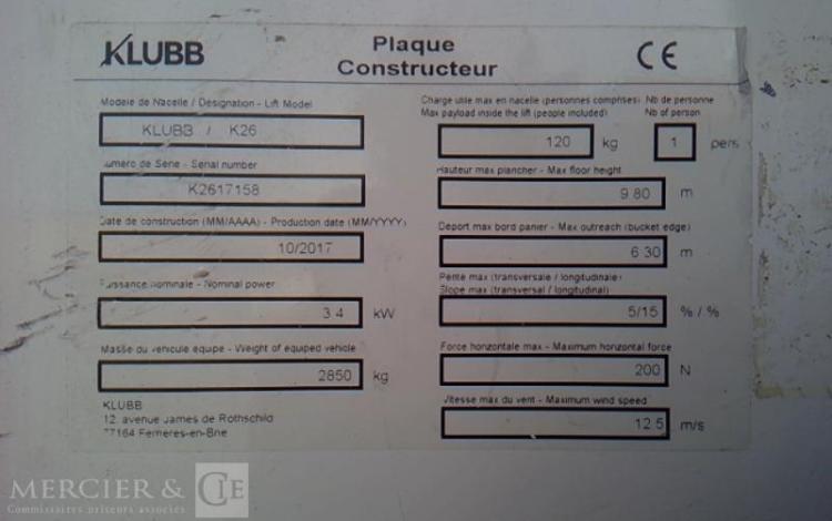 RENAULT MASTER NACELLE SUR VL 12M 1783H BLANC ES-049-CQ