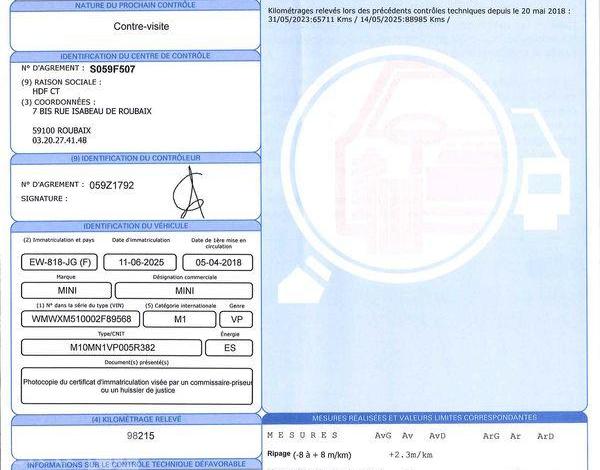 MINI COOPER 1,5 135 VERT EW-818-JG