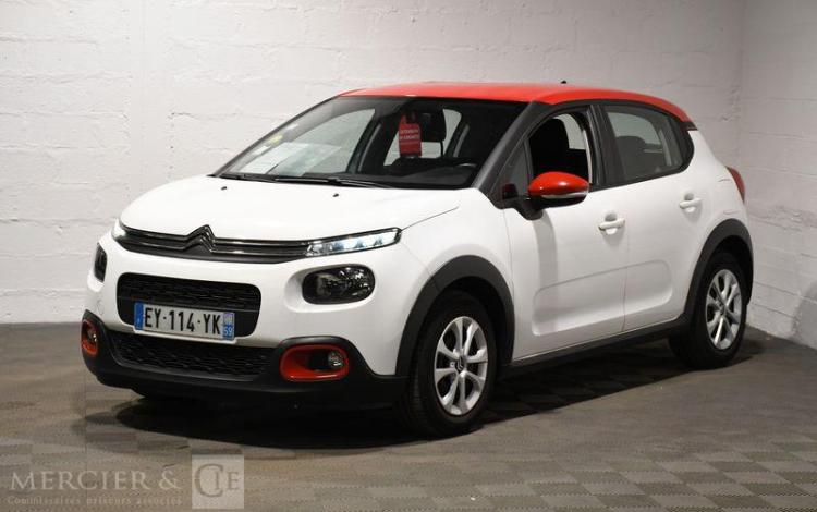 CITROEN C3 GENERATION-III 1.6 BLUEHDI 75CH FEEL S&S BLANC/ROUGE EY-114-YK