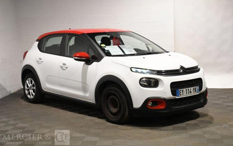 CITROEN C3 GENERATION-III 1.6 BLUEHDI 75CH FEEL S&S BLANC/ROUGE EY-114-YK
