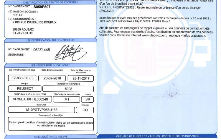 PEUGEOT 5008 2.0 BLUEHDI 150CH GT LINE GRIS EZ-830-EQ