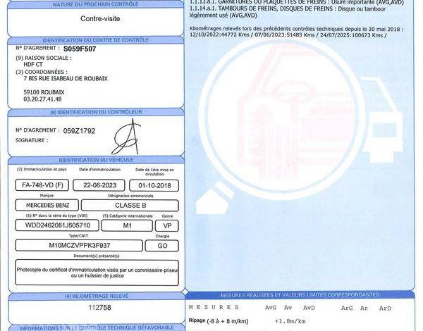 MERCEDES CLASSE B 2,2 200 CDI 135 SENSATION 7G-DCT BVA NOIR FA-748-VD