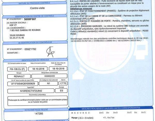 RENAULT KANGOO FOURGON 1.2 TCE 115 ENERGY EXTRA RLINK BLANC FB-136-DJ