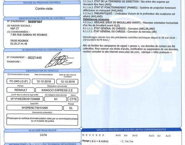 RENAULT KANGOO ELECTRIQUE 60ch 33KWH ACHAT-INTEGRAL EXTRA RLINK BLANC FC-245-LQ