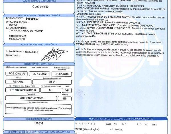 RENAULT CLIO IV ESTATE 0.9 TCE 90CH ZEN BLANC FC-330-AJ