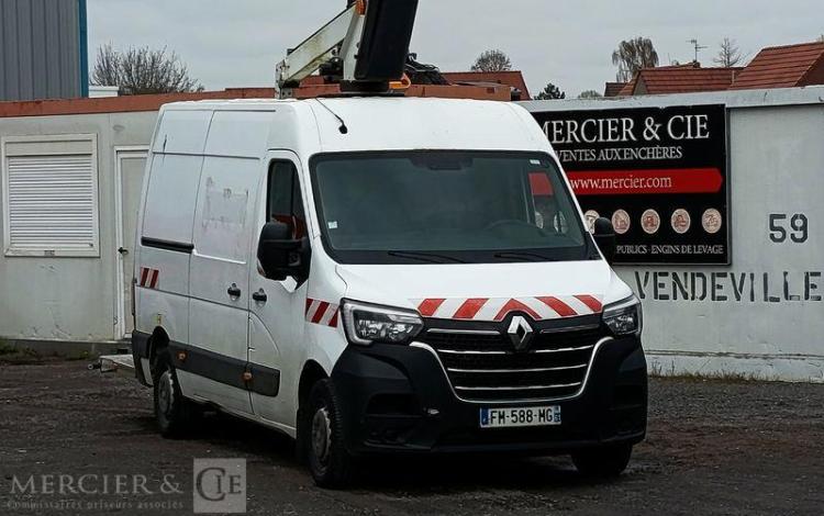 RENAULT MASTER AVEC NACELLE VERSALIFT ETL32-125 – 12 METRES – DIESEL – ANNEE 2019 BLANC FM-588-MG