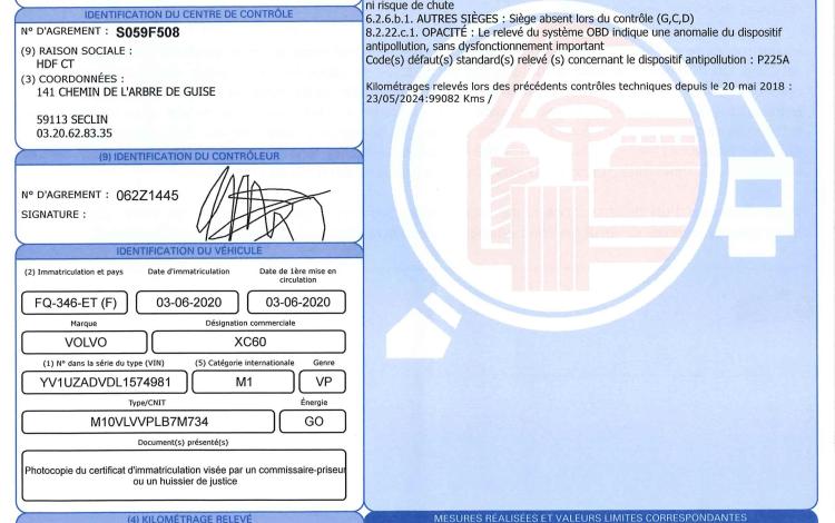 VOLVO XC60 2.0 D4 165CV BUSINESS EXECUTIVE GEARTRONIC BLEU FQ-346-ET