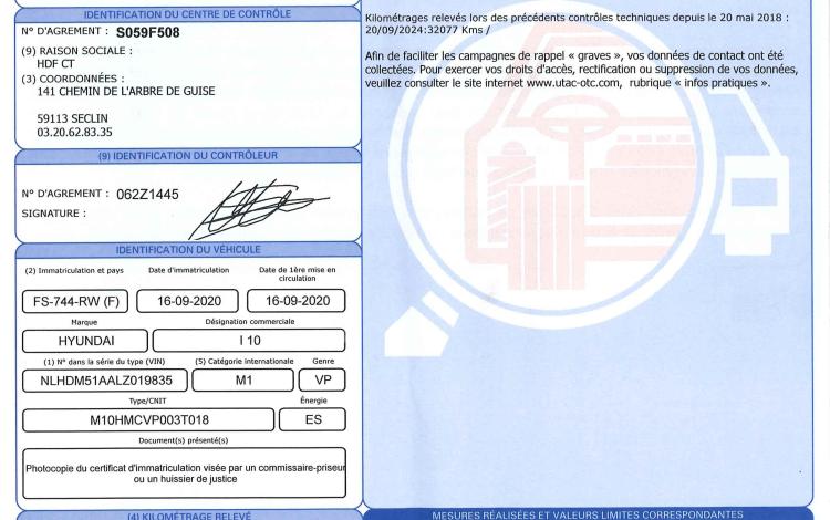 HYUNDAI I10 1.0 65 ECO INITIA BLANC FS-744-RW