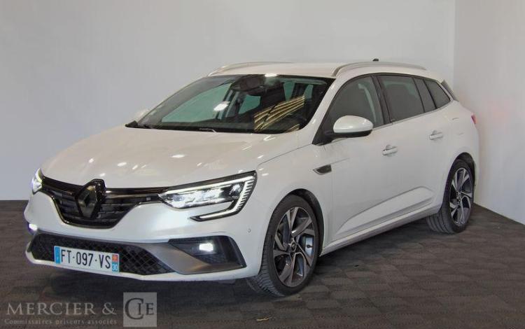 RENAULT MEGANE ESTATE 1.6 E-TECH 160H 90CH PHEV HYBRID RS LINE BVA BLANC FT-097-VS