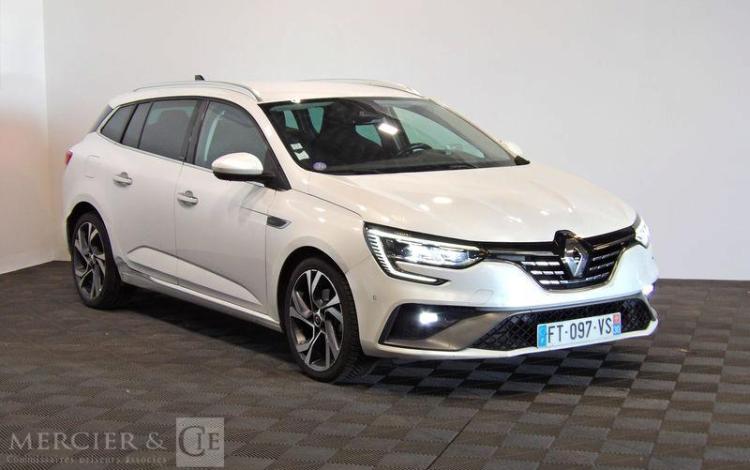 RENAULT MEGANE ESTATE 1.6 E-TECH 160H 90CH PHEV HYBRID RS LINE BVA BLANC FT-097-VS