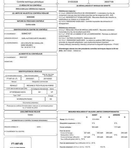 RENAULT MEGANE ESTATE 1.6 E-TECH 160H 90CH PHEV HYBRID RS LINE BVA BLANC FT-097-VS