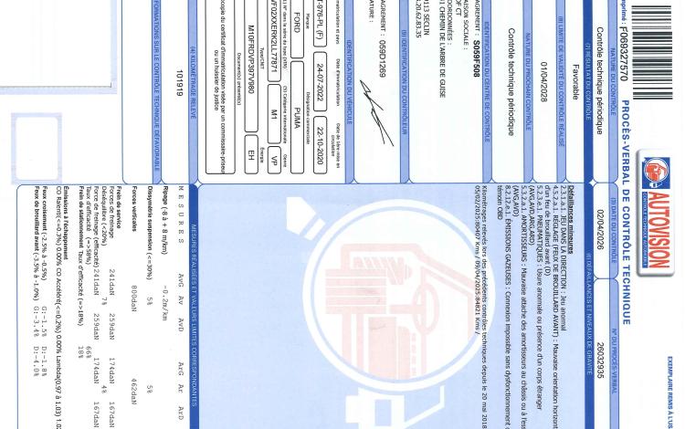 FORD PUMA 1.0 ECOBOOST HYBRID 125CH MHEV TITANIUM BLEU FT-976-PL