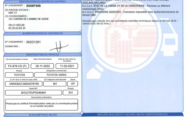 TOYOTA YARIS 1.5 114ch MHEV DESIGN BVA BLEU FX-878-CD