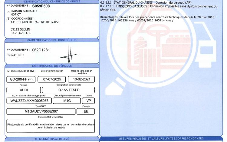 AUDI Q7 3.0 55 TFSIE 381H 340 HYBRID ADVANCED QUATTRO TIPTRONIC BLEU GD-260-FF