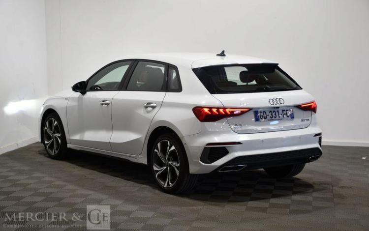 AUDI A3 SPORTBACK 2.0 30 TDI 115ch S-LINE S-TRONIC BLANC GD-331-FC