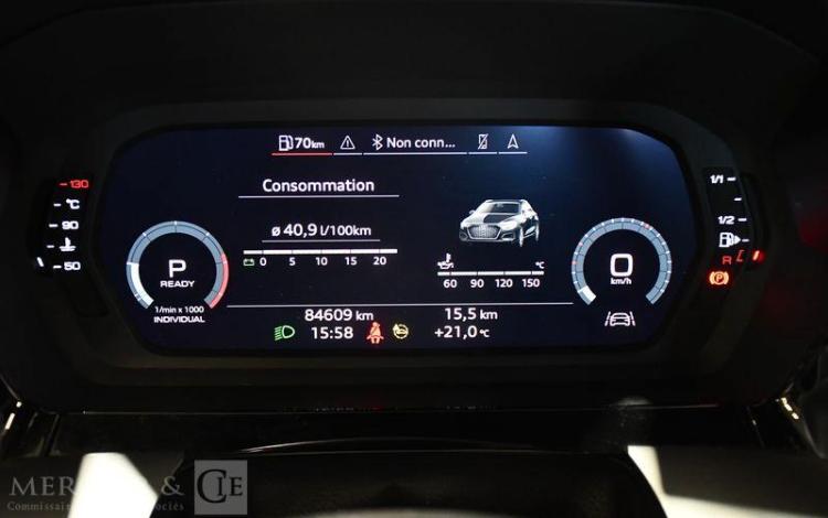AUDI A3 SPORTBACK 2.0 30 TDI 115ch S-LINE S-TRONIC BLANC GD-331-FC