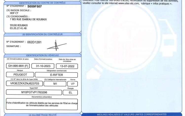 PEUGEOT e-RIFTER COMBI 135ch 50KWH L1 ALLURE PACK GRIS GH-995-MW