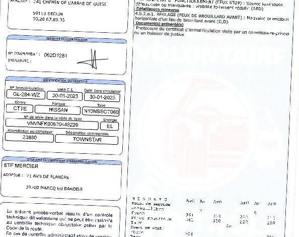 NISSAN TOWNSTAR ELECTRIC 45KWH N-CONNECTA BLANC GL-284-WZ