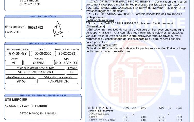 CUPRA FORMENTOR 1.5 TSI 150ch V DSG ROUGE GM-364-GY