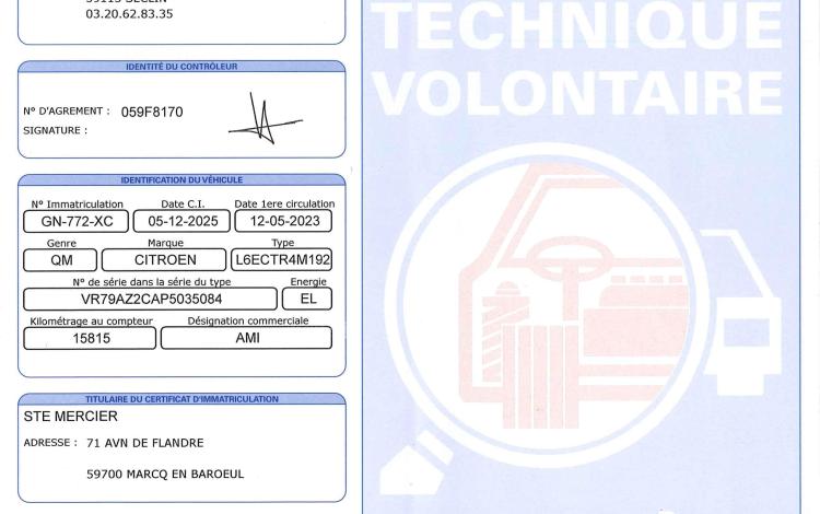 CITROEN AMI GRIS GN-772-XC