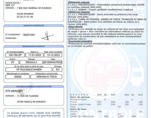 RENAULT ARKANA EVOLUTION E-TECH HYBRIDE 145 NOIR GS-790-ZP
