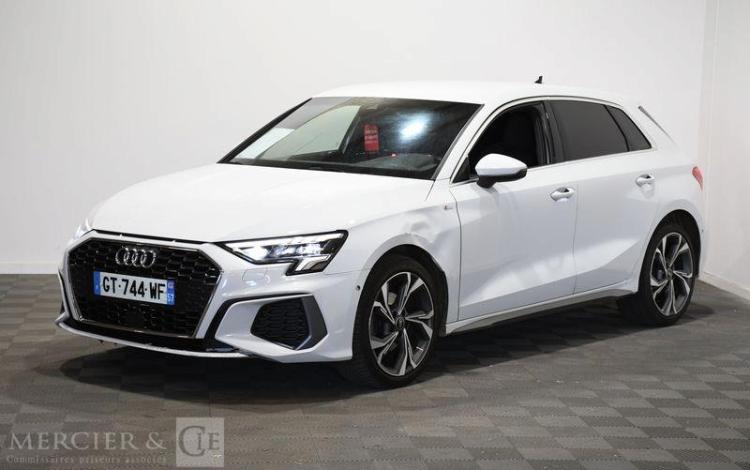 AUDI A3 SPORTBACK 2.0 35 TDI 150ch S-LINE S-TRONIC BLANC GT-744-WF