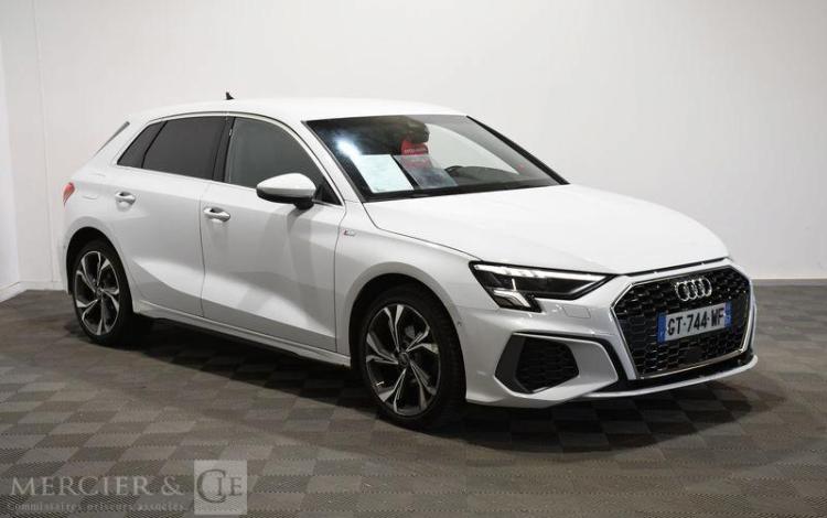 AUDI A3 SPORTBACK 2.0 35 TDI 150ch S-LINE S-TRONIC BLANC GT-744-WF