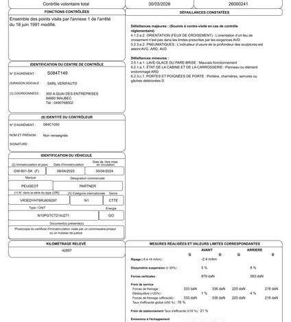 PEUGEOT PARTNER BLANC GW-801-SK