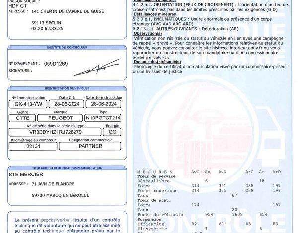 PEUGEOT PARTNER 1.5 BLUEHDI 130ch 950KG L2 XL BASE EAT BLANC GX-413-YW
