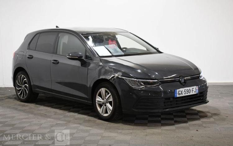 VOLKSWAGEN GOLF 8 1.5 E-TSI 130ch MHEV LIFE PLUS DSG GRIS GX-590-FJ