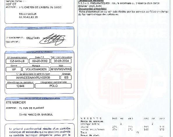 VOLKSWAGEN POLO LIFE PLUS NOIR GZ-948-LB