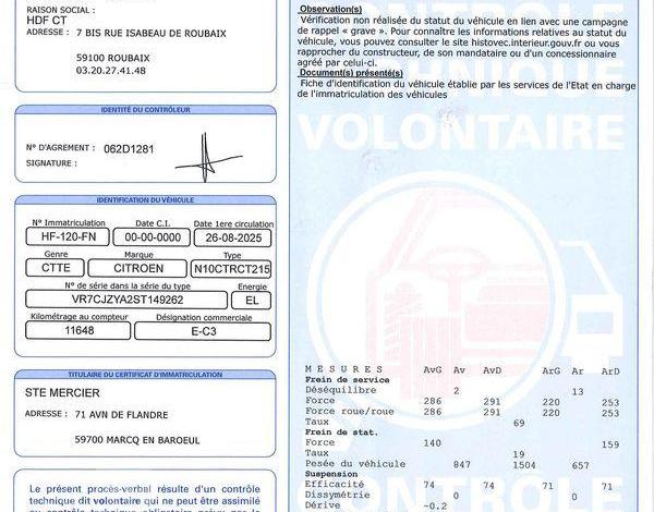 CITROEN e-C3 SOCIETE ELECTRIQUE 115ch 44KWH AUTONOMIE-CONFORT VAN BLANC HF-120-FN
