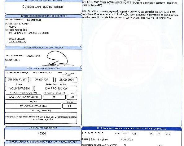VOLKSWAGEN ID4 205ch 77KWH PRO PERFORMANCE BLEU GB-998-ZV