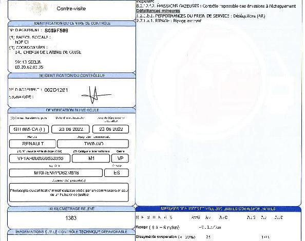 RENAULT TWINGO EQUILIBRE SCE 65 GRIS GH-665-CA